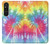S1697 Tie Dye Colorful Graphic Printed Hülle Schutzhülle Taschen für Sony Xperia 1 V