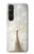 S1980 White Peacock Hülle Schutzhülle Taschen für Sony Xperia 1 V