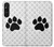 S2355 Paw Foot Print Hülle Schutzhülle Taschen für Sony Xperia 1 V