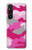 S2525 Pink Camo Camouflage Hülle Schutzhülle Taschen für Sony Xperia 1 V