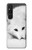 S2569 White Arctic Fox Hülle Schutzhülle Taschen für Sony Xperia 1 V