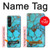 S2685 Aqua Turquoise Gemstone Graphic Printed Hülle Schutzhülle Taschen für Sony Xperia 1 V