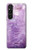 S2690 Amethyst Crystals Graphic Printed Hülle Schutzhülle Taschen für Sony Xperia 1 V