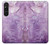 S2690 Amethyst Crystals Graphic Printed Hülle Schutzhülle Taschen für Sony Xperia 1 V