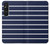 S2767 Navy White Striped Hülle Schutzhülle Taschen für Sony Xperia 1 V