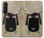 S2826 Cute Cartoon Unsleep Black Sheep Hülle Schutzhülle Taschen für Sony Xperia 1 V