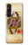 S2833 Poker Card Queen Hearts Hülle Schutzhülle Taschen für Sony Xperia 1 V