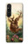 S2841 Vintage Reindeer Christmas Hülle Schutzhülle Taschen für Sony Xperia 1 V