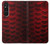 S2879 Red Arowana Fish Scale Hülle Schutzhülle Taschen für Sony Xperia 1 V