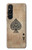 S2928 Vintage Spades Ace Card Hülle Schutzhülle Taschen für Sony Xperia 1 V