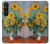 S2937 Claude Monet Bouquet of Sunflowers Hülle Schutzhülle Taschen für Sony Xperia 1 V