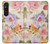S3035 Sweet Flower Painting Hülle Schutzhülle Taschen für Sony Xperia 1 V