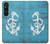 S3053 Marine Anchor Blue Hülle Schutzhülle Taschen für Sony Xperia 1 V