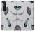 S3085 Feather Paint Pattern Hülle Schutzhülle Taschen für Sony Xperia 1 V