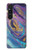 S3676 Colorful Abstract Marble Stone Hülle Schutzhülle Taschen für Sony Xperia 1 V