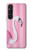 S3805 Flamingo Pink Pastel Hülle Schutzhülle Taschen für Sony Xperia 1 V