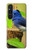 S3839 Bluebird of Happiness Blue Bird Hülle Schutzhülle Taschen für Sony Xperia 1 V