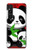 S3929 Cute Panda Eating Bamboo Hülle Schutzhülle Taschen für Sony Xperia 1 V