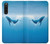 S0843 Blue Whale Hülle Schutzhülle Taschen für Sony Xperia 10 V