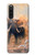 S1292 Dusty Elephant Egrets Hülle Schutzhülle Taschen für Sony Xperia 10 V