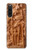 S1307 Fish Wood Carving Graphic Printed Hülle Schutzhülle Taschen für Sony Xperia 10 V