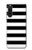 S1596 Black and White Striped Hülle Schutzhülle Taschen für Sony Xperia 10 V