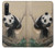 S2210 Panda Fluffy Art Painting Hülle Schutzhülle Taschen für Sony Xperia 10 V