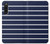 S2767 Navy White Striped Hülle Schutzhülle Taschen für Sony Xperia 10 V