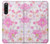 S3036 Pink Sweet Flower Flora Hülle Schutzhülle Taschen für Sony Xperia 10 V