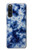 S3439 Fabric Indigo Tie Dye Hülle Schutzhülle Taschen für Sony Xperia 10 V