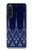S3950 Textile Thai Blue Pattern Hülle Schutzhülle Taschen für Sony Xperia 10 V