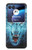 S0752 Blue Fire Grim Wolf Hülle Schutzhülle Taschen für Motorola Razr 40 Ultra