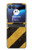 S2231 Yellow and Black Line Hazard Striped Hülle Schutzhülle Taschen für Motorola Razr 40 Ultra