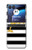 S2882 Black and White Striped Gold Dolphin Hülle Schutzhülle Taschen für Motorola Razr 40 Ultra