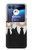S3557 Bear in Black Suit Hülle Schutzhülle Taschen für Motorola Razr 40 Ultra