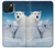 S0285 Polar Bear Family Arctic Hülle Schutzhülle Taschen für iPhone 15