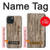 S0600 Wood Graphic Printed Hülle Schutzhülle Taschen für iPhone 15