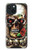 S0753 Skull Wing Rose Punk Hülle Schutzhülle Taschen für iPhone 15