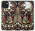 S0753 Skull Wing Rose Punk Hülle Schutzhülle Taschen für iPhone 15