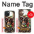 S0753 Skull Wing Rose Punk Hülle Schutzhülle Taschen für iPhone 15