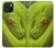 S0785 Green Snake Hülle Schutzhülle Taschen für iPhone 15