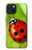 S0892 Ladybug Hülle Schutzhülle Taschen für iPhone 15