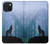 S0935 Wolf Howling in Forest Hülle Schutzhülle Taschen für iPhone 15