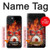 S1431 Skull Drum Fire Rock Hülle Schutzhülle Taschen für iPhone 15