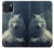 S1516 White Wolf Hülle Schutzhülle Taschen für iPhone 15