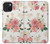 S1859 Rose Pattern Hülle Schutzhülle Taschen für iPhone 15