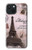 S2211 Paris Postcard Eiffel Tower Hülle Schutzhülle Taschen für iPhone 15