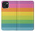 S2363 Rainbow Pattern Hülle Schutzhülle Taschen für iPhone 15
