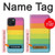 S2363 Rainbow Pattern Hülle Schutzhülle Taschen für iPhone 15