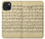 S2504 Vintage Music Sheet Hülle Schutzhülle Taschen für iPhone 15
